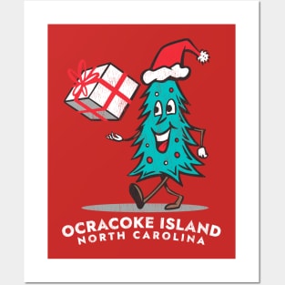 Ocracoke Island, NC Vacationing Christmas Tree Posters and Art